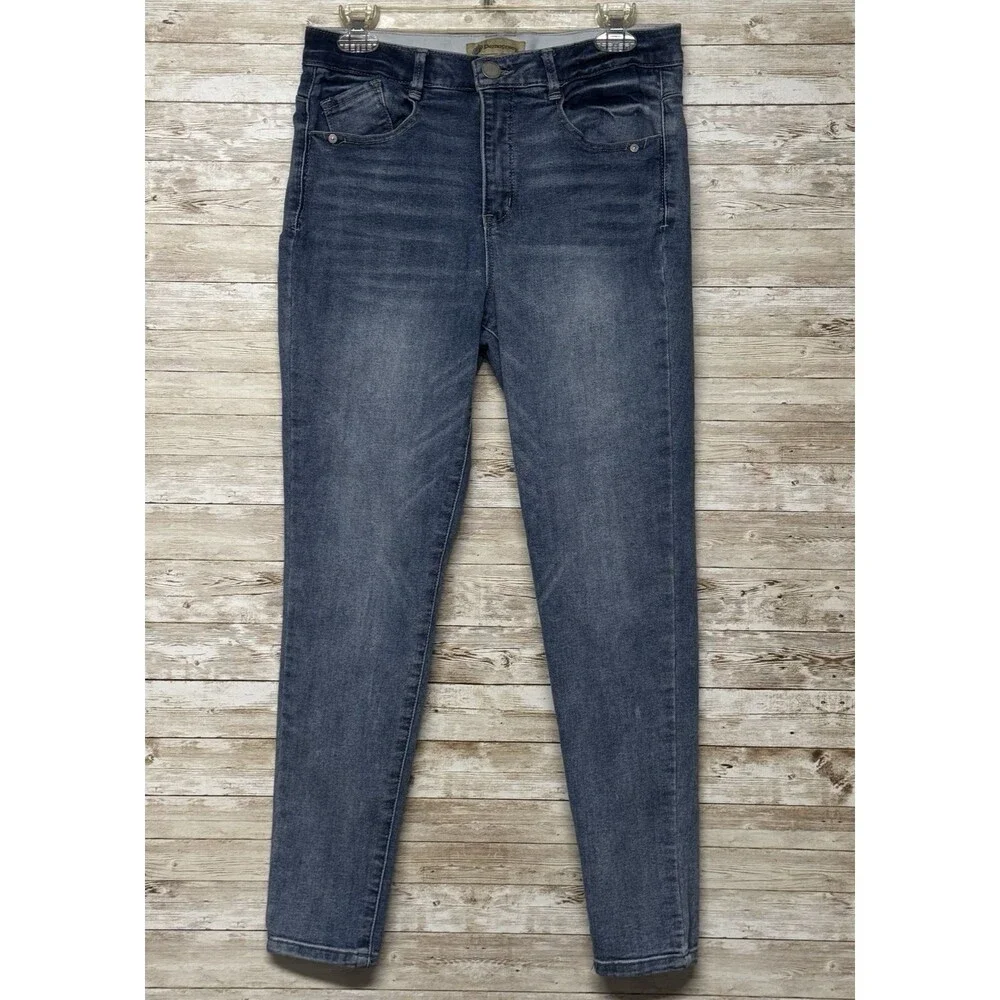 Democracy Ab Technology Jeans Womens 8 Stretch Blue Denim 29x27 Light Wash